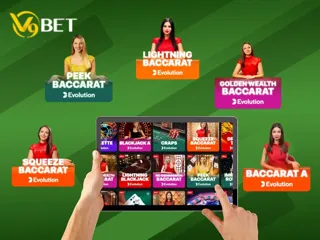 Bật mí 5 trò chơi Baccarat không thể bỏ qua của EVO tại V9Bet