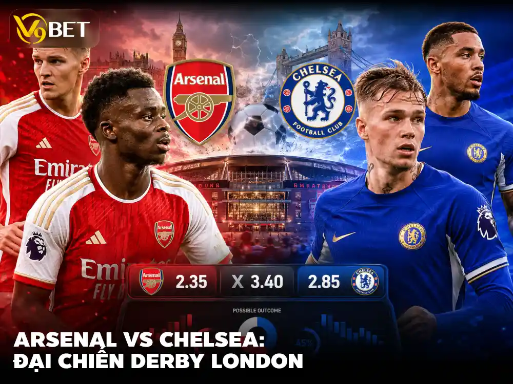 Soi Kèo Arsenal vs Chelsea 06/09/2026: Derby & Bẫy Cửa Trên