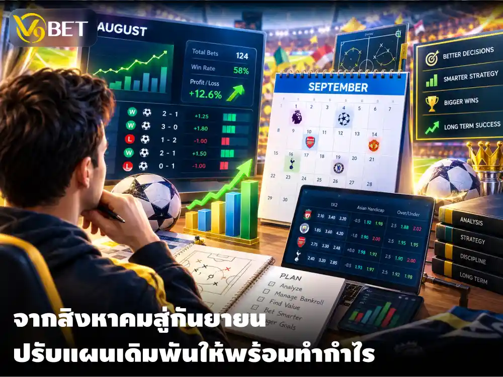 สรุปเดิมพันสิงหาคม 2026 วางกลยุทธ์ทำกำไรรับศึกใหญ่เดือนกันยายน