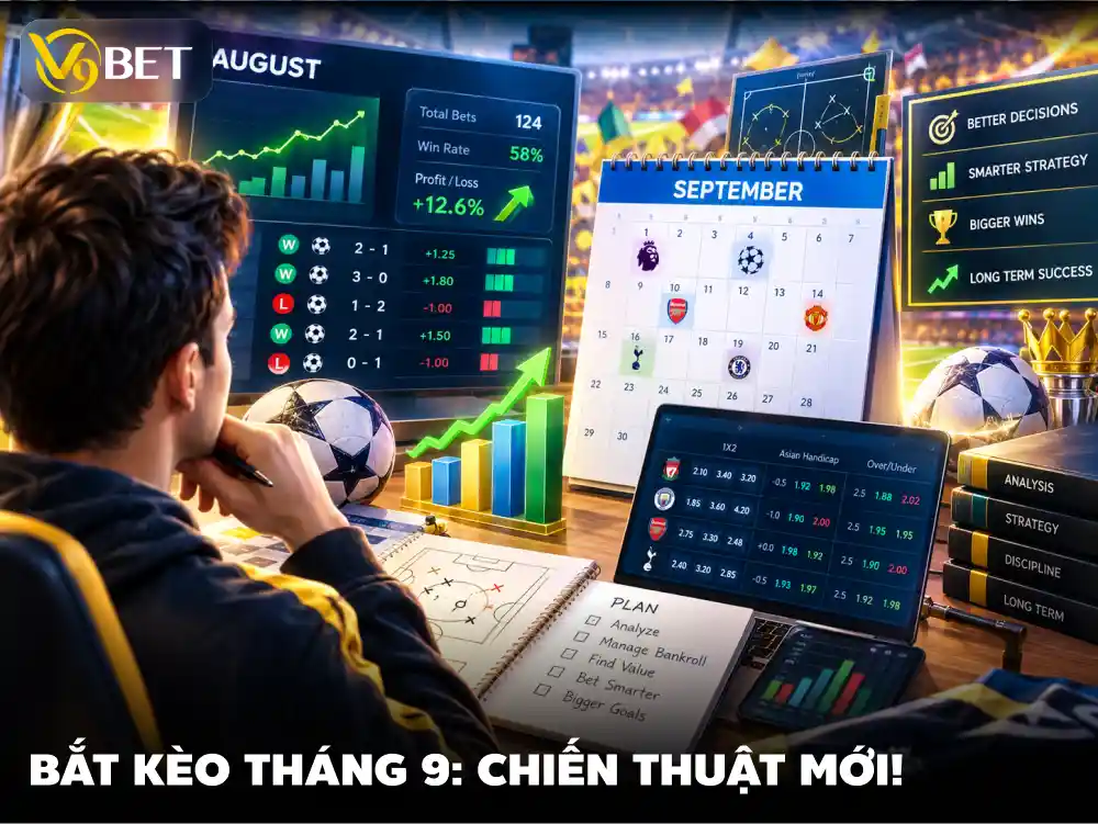 Tổng Kết Kèo V9Bet Tháng 8: Xây Lịch Cược Tháng 9/2026 Kỷ Luật