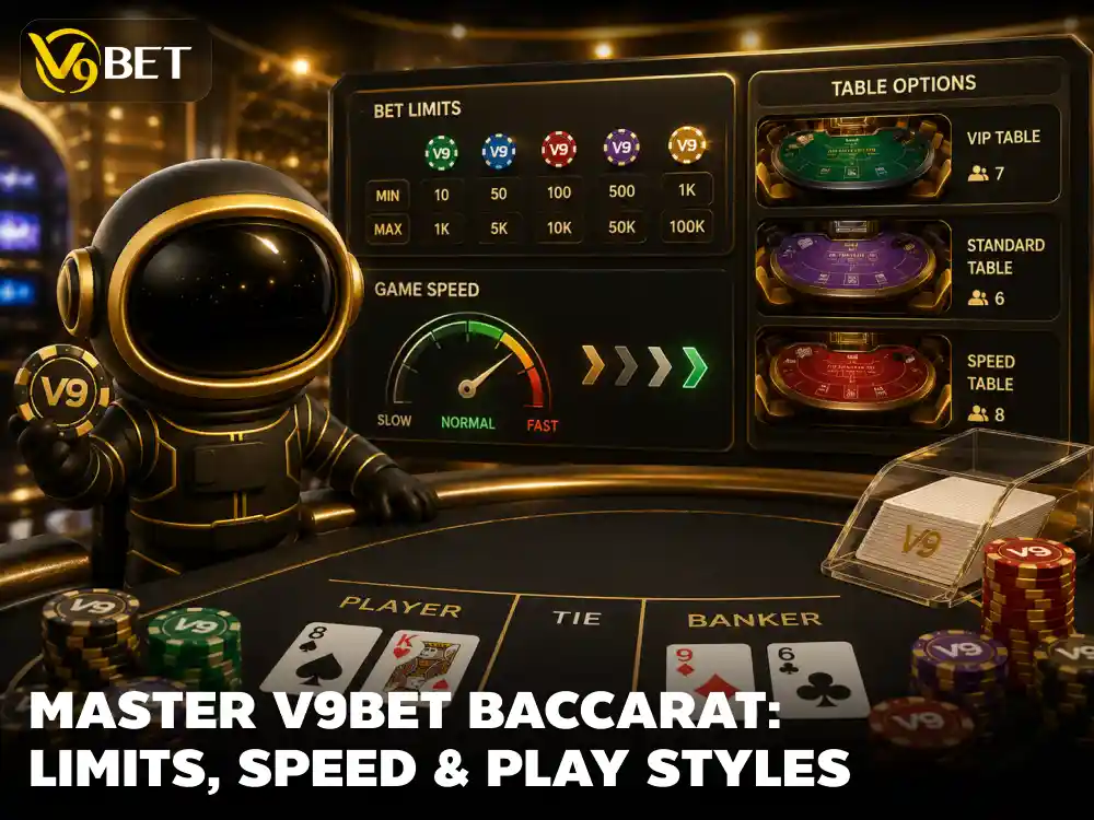 V9Bet Baccarat: Choose the Right Betting Limits, Speed and Style