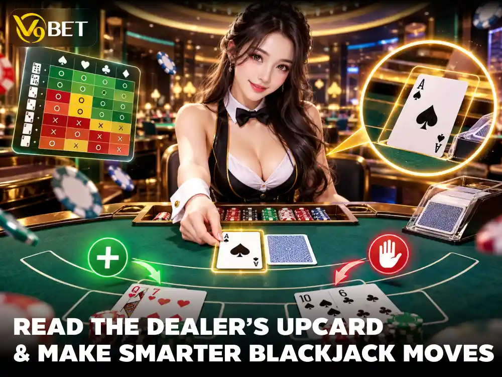 V9Bet Blackjack: Read the Dealer Upcard and Choose Wisely