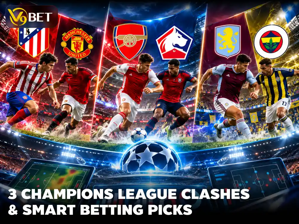 UEFA Champions League: 3 Big Matches and Betting Tips on V9Bet