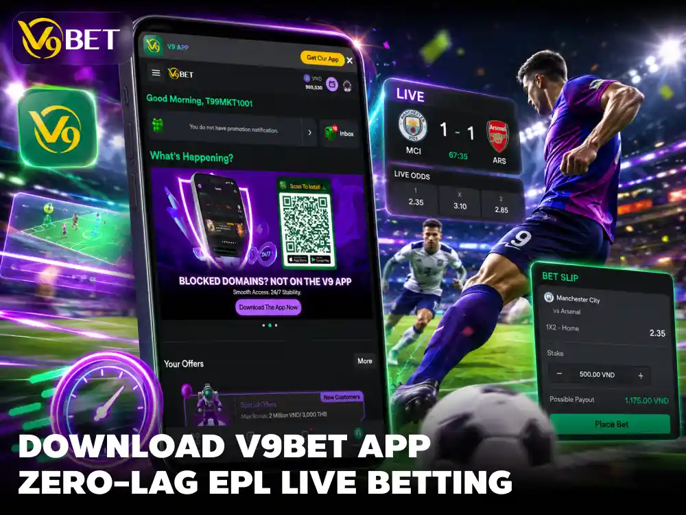 Download V9Bet App: Premier League Live Betting This September