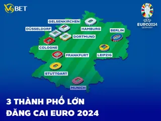 Bật mí 3 thành phố thú vị nơi họ tổ chức sự kiện lớn như EURO 2024