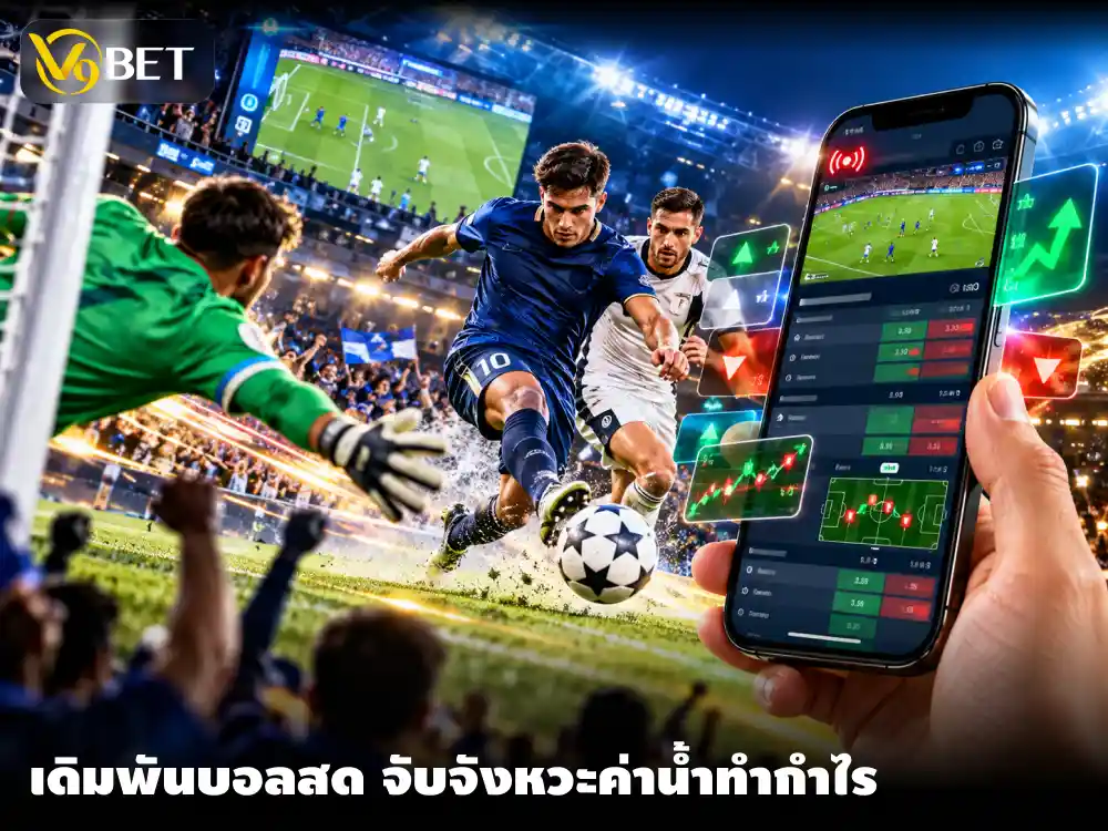 เดิมพันบอลสด In-Play จับจังหวะค่าน้ำและโอกาสทำประตูก่อนใคร