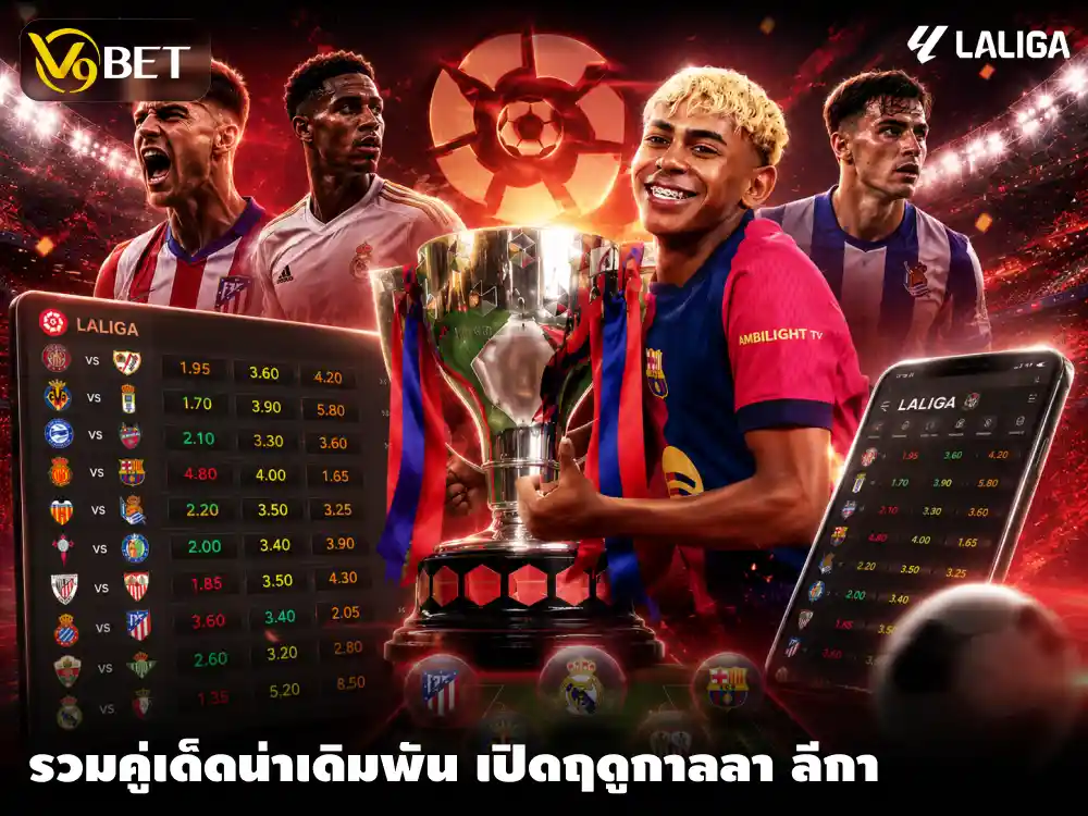 วิเคราะห์ลาลีกา แมตช์เด็ดๆ นัดเปิดฤดูกาล 2026/27 พร้อมทีเด็ดน่าเดิมพัน
