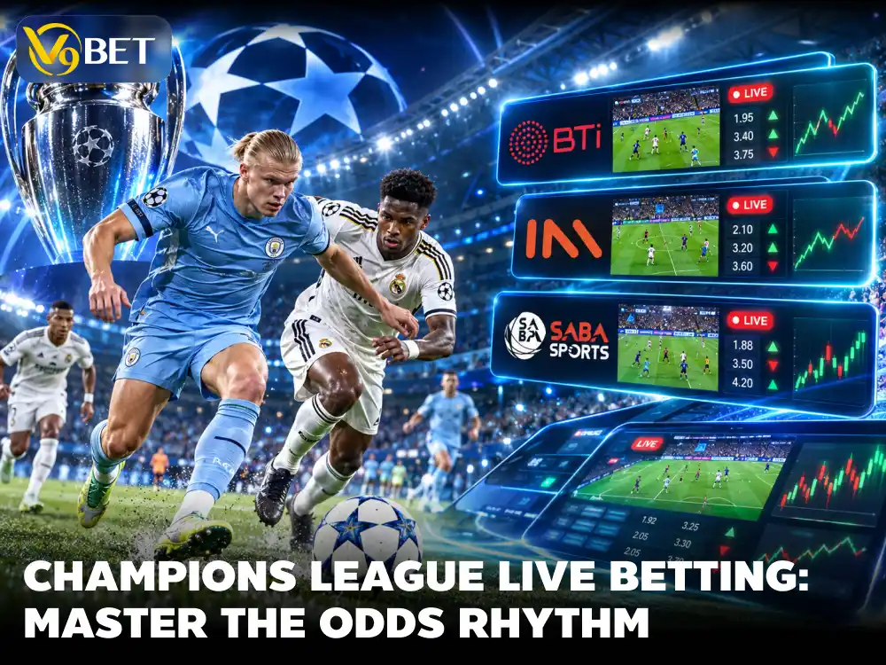 UCL Live Betting V9Bet 2026: SABA, BTi & IM Sports Guide
