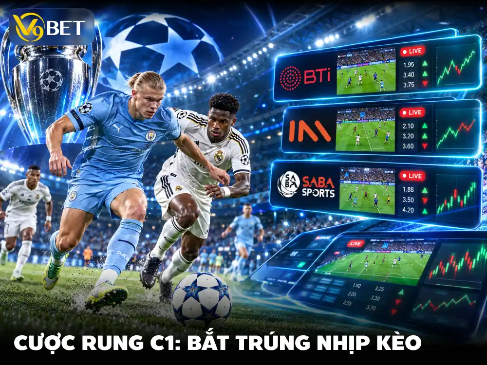Soi Kèo Live C1 Champions League V9Bet: SABA, BTi, IM 2026