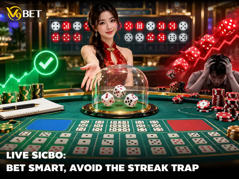 V9Bet Live Sic Bo: Read Streaks and Avoid Continuous Bet Traps