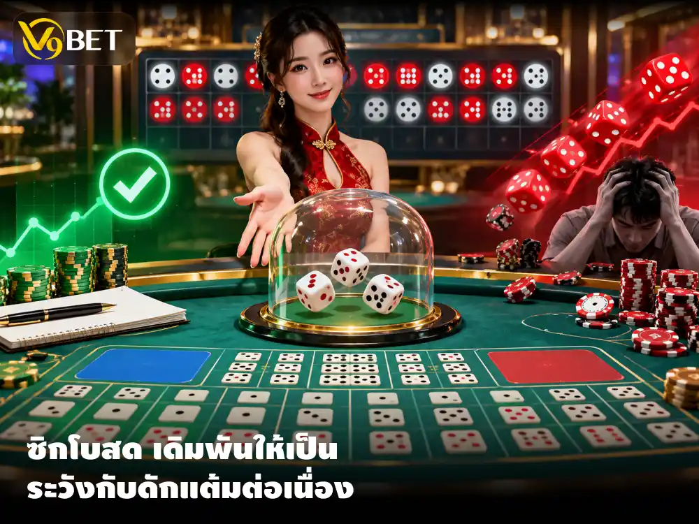 ซิกโบสด V9Bet เจาะกลยุทธ์อ่านสตรีค เลี่ยงกับดักเดิมพันต่อเนื่อง