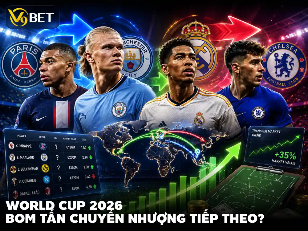 Chuyển nhượng sau World Cup 2026: Những ngôi sao tăng giá mạnh và cơ hội cược hấp dẫn