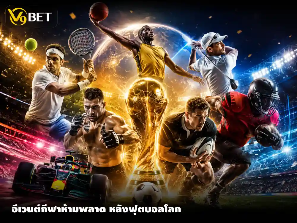 รวมอีเวนต์กีฬาน่าติดตามหลังฟุตบอลโลก 2026 ที่แฟนกีฬาไม่ควรพลาด