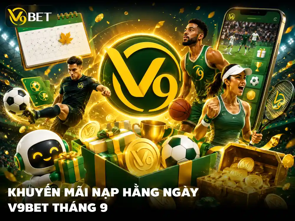 Khuyến Mãi Nạp Thể Thao V9Bet Tháng 9: Thưởng 2 Lần/Tuần