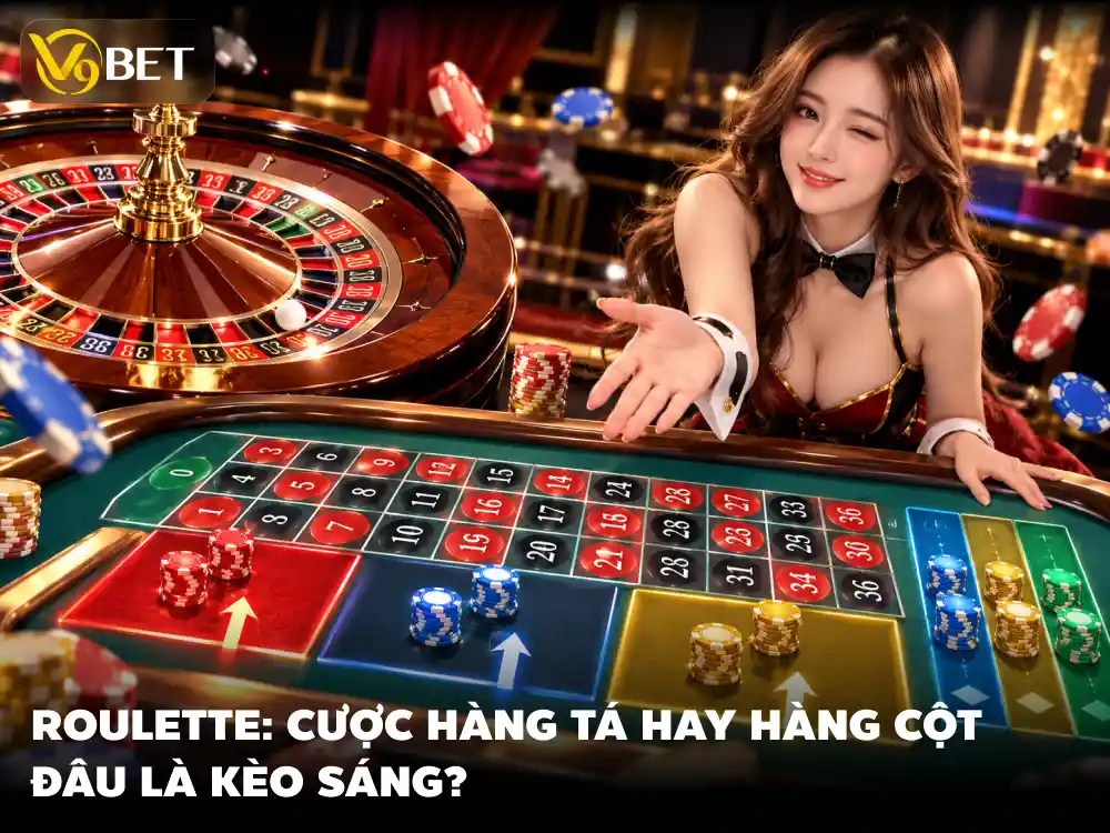 Chiến Thuật Roulette Đánh Hàng & Cột: Luật và vùng cược