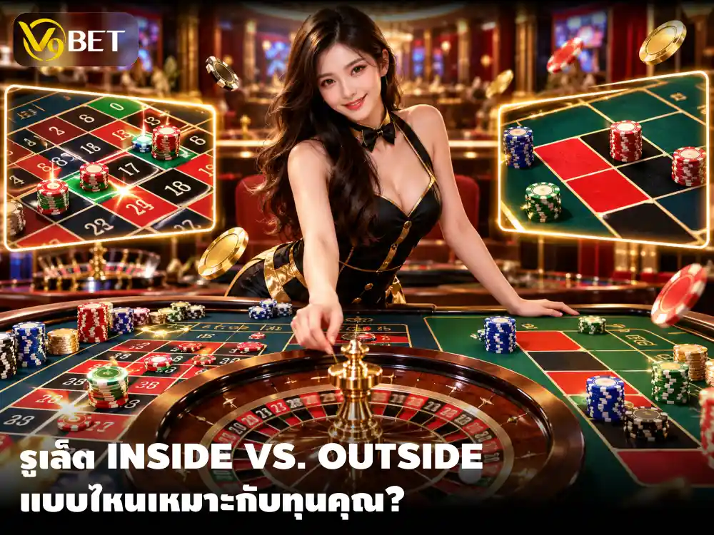รูเล็ตเดิมพันวงในหรือวงนอก แบบไหนเหมาะกับเงินทุนและสไตล์การเล่น