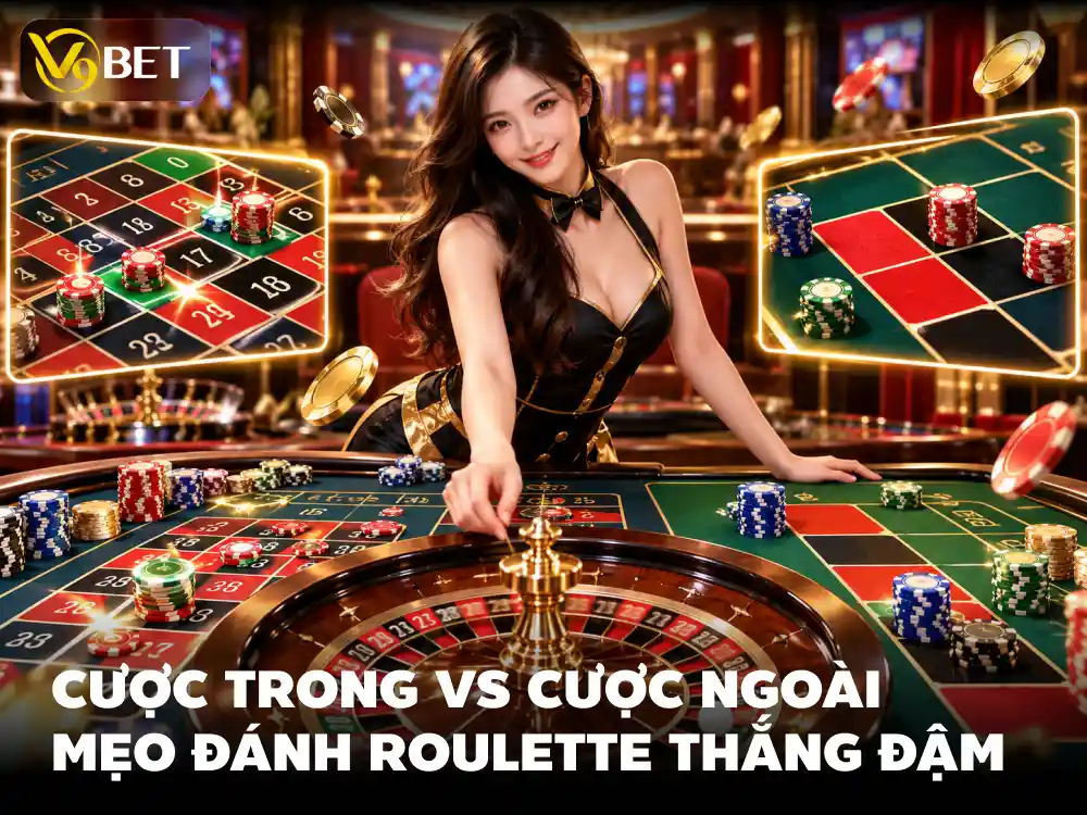 Chiến thuật Roulette V9Bet: Cược trong hay ngoài tốt hơn?