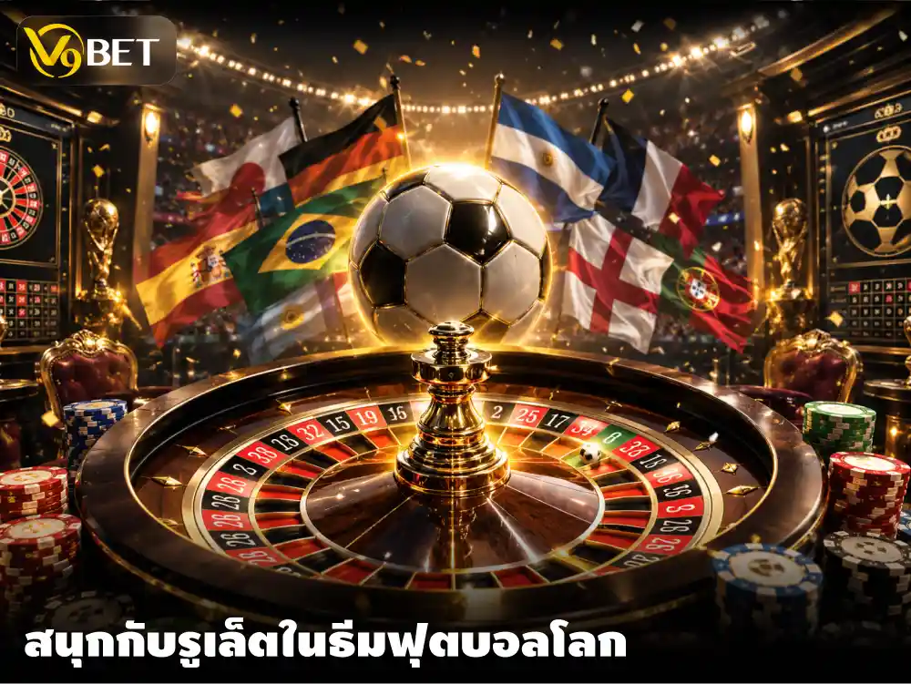 เจาะรีวิวรูเล็ตฟุตบอลโลก เกมคาสิโนยอดฮิตที่ครองใจเหล่าแฟนบอล