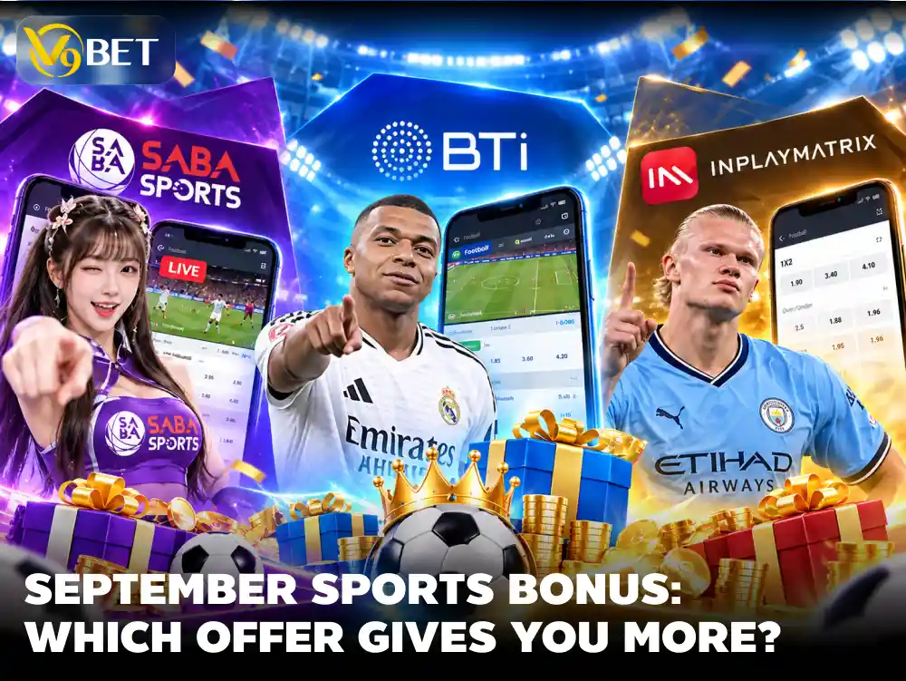 September 2026 Sports Bonus: Compare SABA, BTi & IM on V9Bet