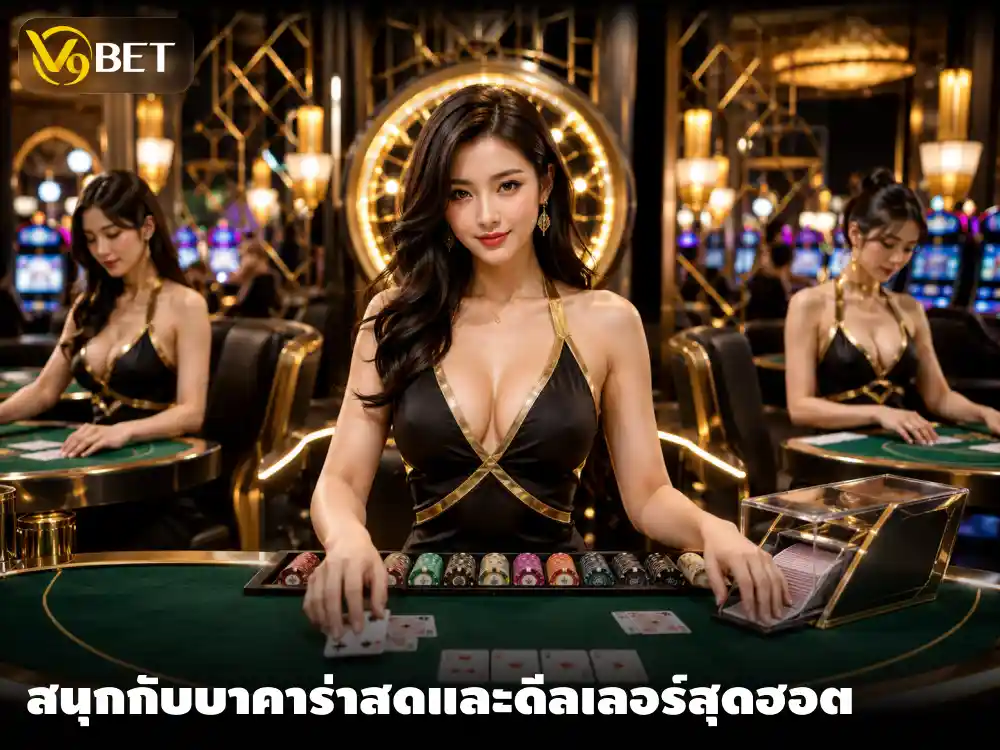 บาคาร่าสดกับดีลเลอร์สาวสุดฮอต สัมผัสบรรยากาศคาสิโนจริงที่ V9Bet