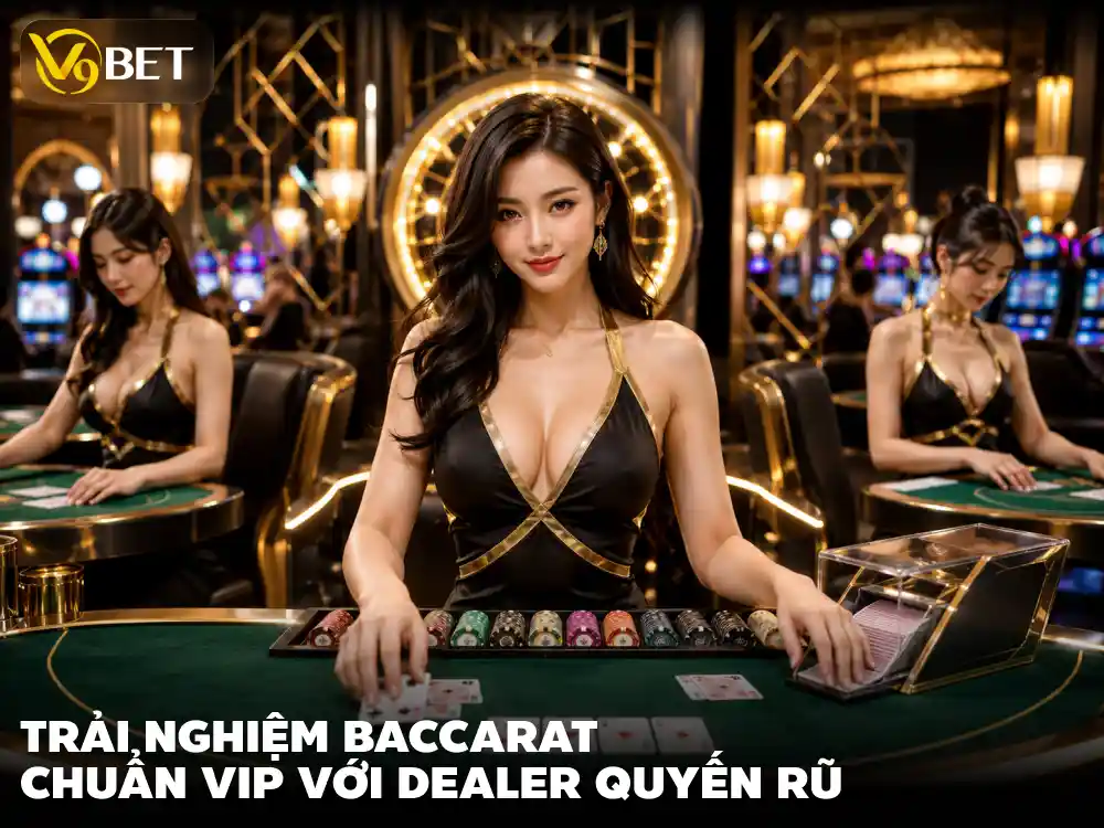Sảnh Casino Trực Tuyến V9Bet: Chơi Baccarat Cùng Sexy Dealer Đẳng Cấp