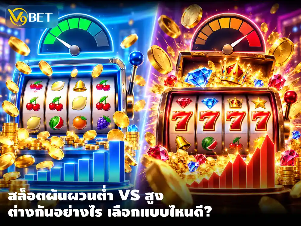 ความผันผวนสล็อตคืออะไร เทียบเกมผันผวนต่ำและสูงก่อนเลือกเดิมพัน