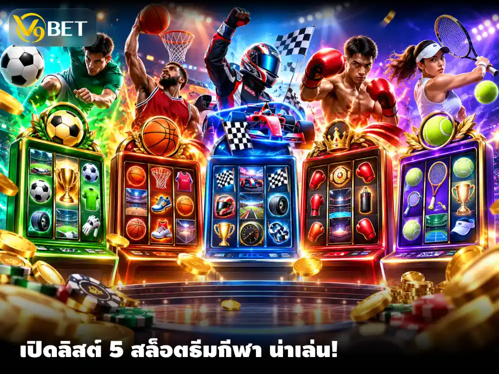 แนะนำ 5 สล็อตออนไลน์ธีมกีฬา ภาพสวยน่าเล่น พร้อมฟีเจอร์เด่นที่ควรรู้
