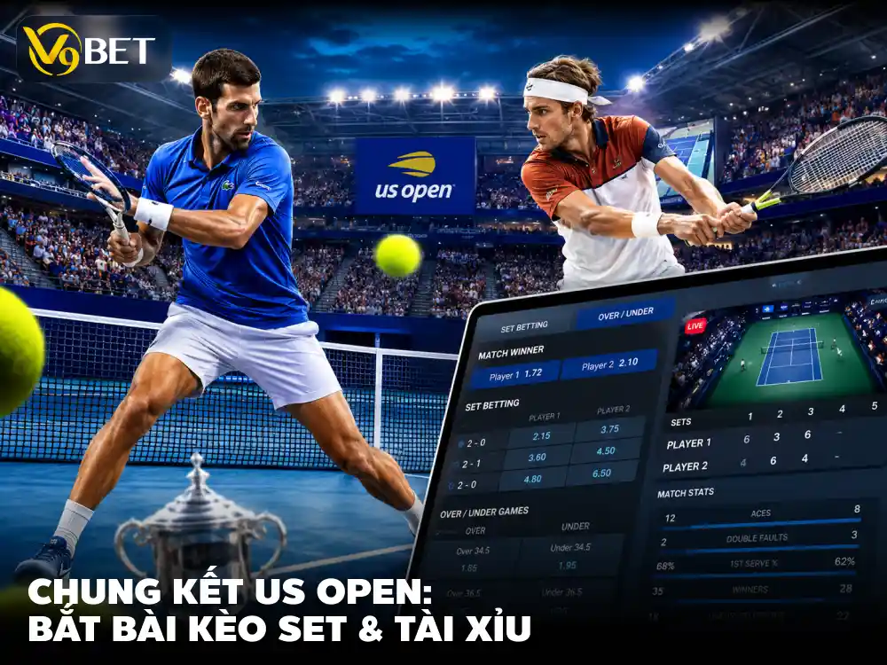 Soi Kèo US Open 2026: Đọc Kèo Set, Game & Biến Động Live