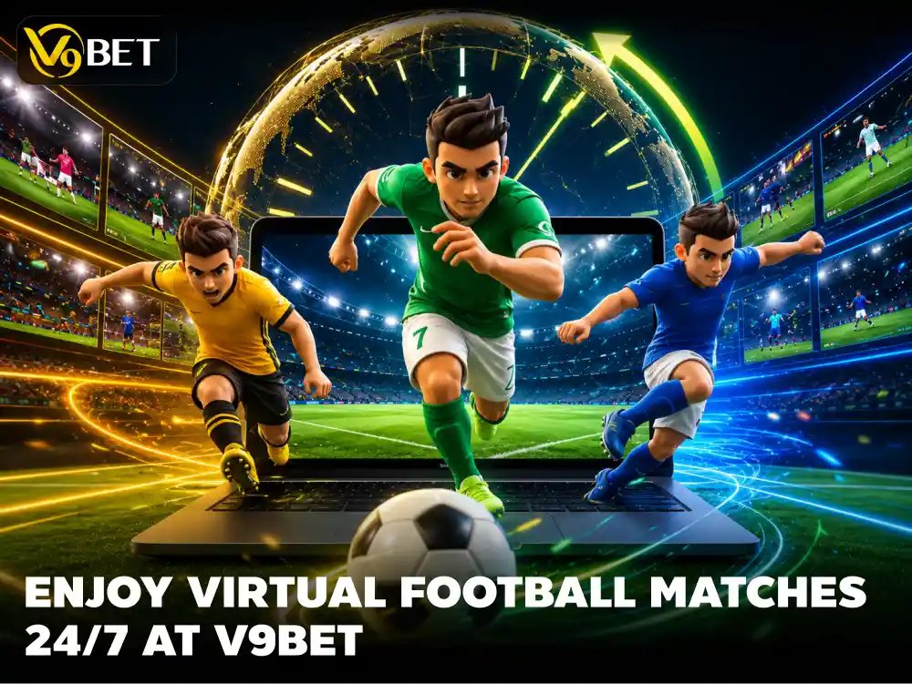 V9Bet Virtual Football Betting: 24/7 Action, Fast Bets & Real Rewards