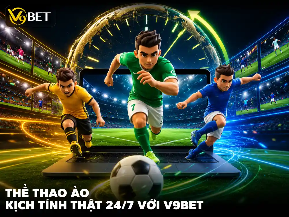 Cá cược bóng đá ảo V9Bet: Chơi 24/7, Cược Nhanh, Thắng Thưởng Thật