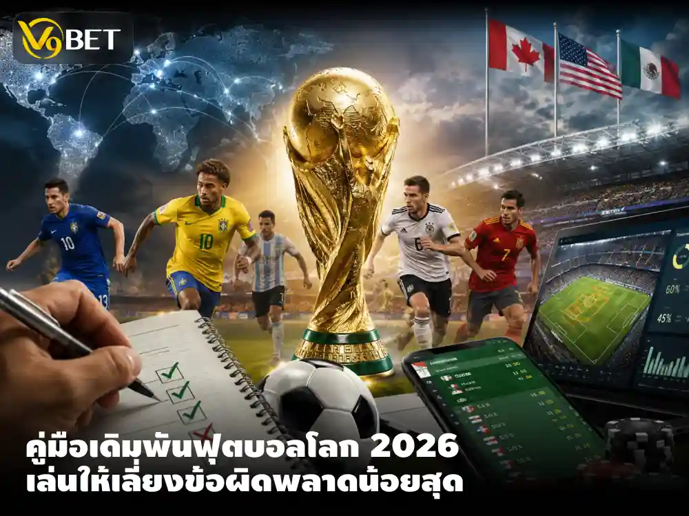 เคู่มือเดิมพันฟุตบอลโลก 2026 สำหรับมือใหม่ เพื่อหลีกเลี่ยงข้อผิดพลาด